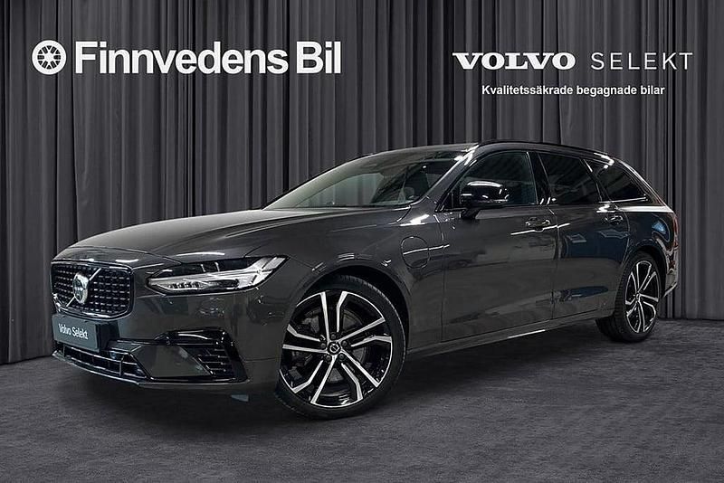 Grå Begagnad 2021 Volvo V90 R-Design Pro Kombi | 479 000 kr (Marknadspris) - Bild 1/4