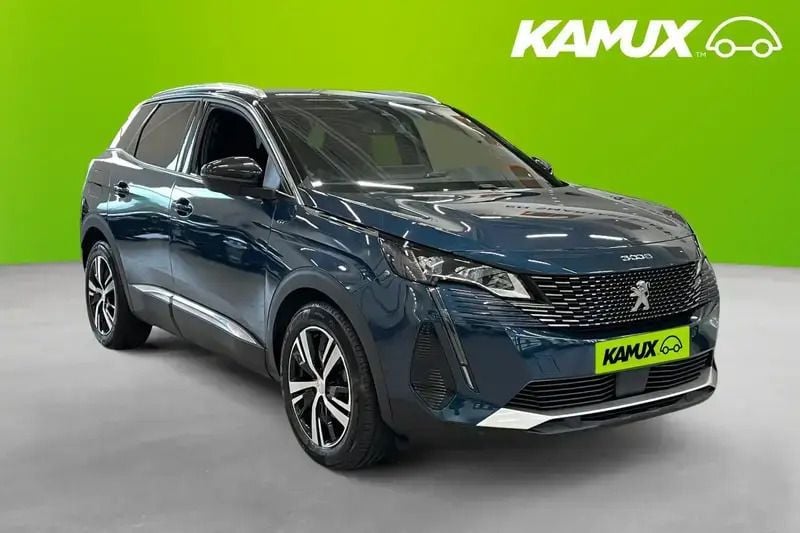 Blå Begagnad 2022 Peugeot 3008 GT-line SUV | 239 700 kr (Marknadspris) - Bild 1/4