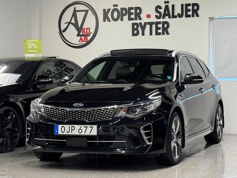 Svart Begagnad 2016 Kia Optima GT-Line Kombi | 164 900 kr (Marknadspris) - Bild 1/4