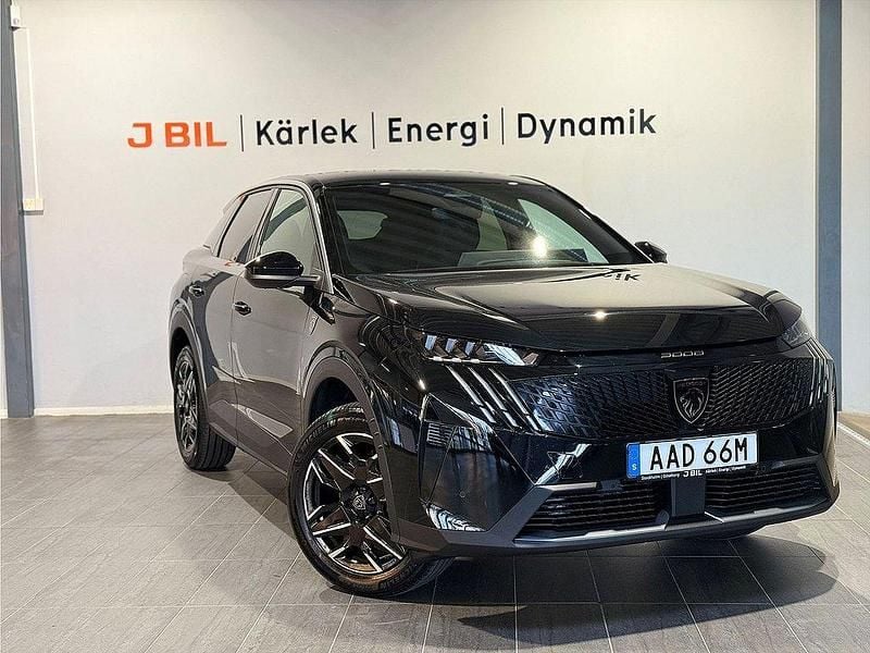 Svart Begagnad 2025 Peugeot 3008 GT SUV | 379 900 kr - Bild 1/4