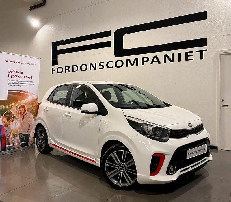 Vit Begagnad 2018 Kia Picanto GT-Line Halvkombi | 115 000 kr (Lite dyr) - Bild 1/4