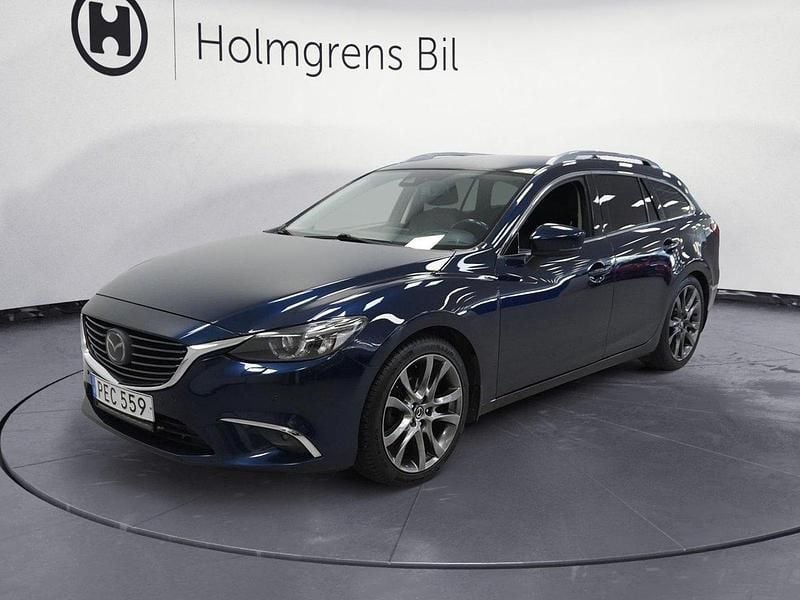 Blå Begagnad 2016 Mazda 6 Optimum Kombi | 179 800 kr (Marknadspris) - Bild 1/4