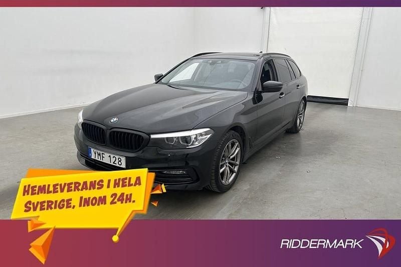 Svart Begagnad 2017 BMW 520 Sport Line Kombi | 234 800 kr (Lite dyr) - Bild 1/3