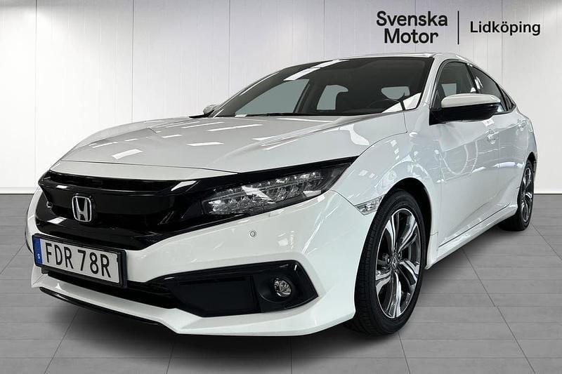 Vit Begagnad 2019 Honda Civic Elegance Sedan | 219 900 kr (Marknadspris) - Bild 1/4