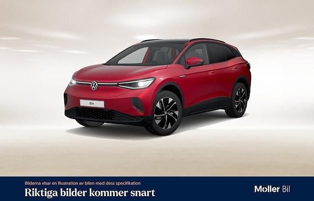 Röd (kings red metallic) Begagnad 2022 VW ID.4 Pro Performance SUV | 309 900 kr (Bra pris) - Bild 1/4