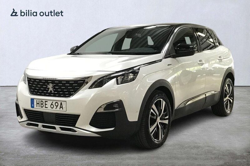 Vit Begagnad 2019 Peugeot 3008 GT-line SUV | 199 900 kr (Bra pris) - Bild 1/3