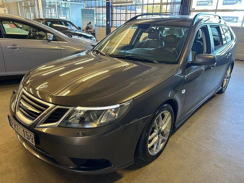 Grå Begagnad 2008 Saab 9-3 Vector Kombi | 64 900 kr (Lite dyr) - Bild 1/4