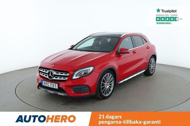 Röd Begagnad 2017 Mercedes GLA200 AMG line SUV | 214 000 kr (Marknadspris) - Bild 1/4