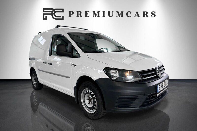 Vit Begagnad 2017 VW Caddy Minibuss | 114 900 kr (Marknadspris) - Bild 1/4