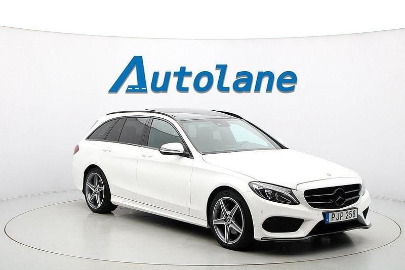 Vit Begagnad 2017 Mercedes C220 AMG Kombi | 209 900 kr (Marknadspris) - Bild 1/3