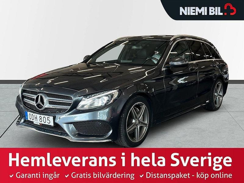 Grå Begagnad 2016 Mercedes C220 AMG line Kombi | 229 900 kr (Marknadspris) - Bild 1/3