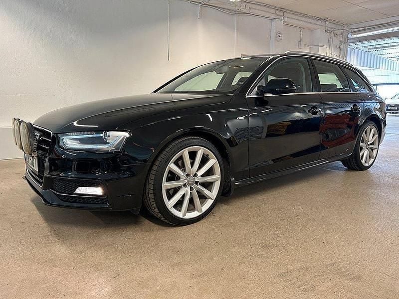 Svart Begagnad 2014 Audi A4 S-Line Kombi | 205 000 kr (Marknadspris) - Bild 1/4