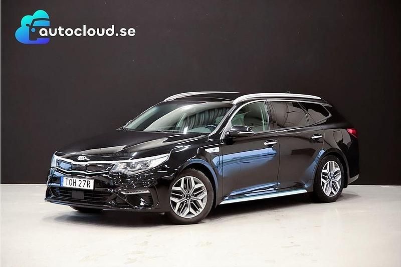 Svart Begagnad 2019 Kia Optima Hybrid 2 Sedan | 198 900 kr (Marknadspris) - Bild 1/3