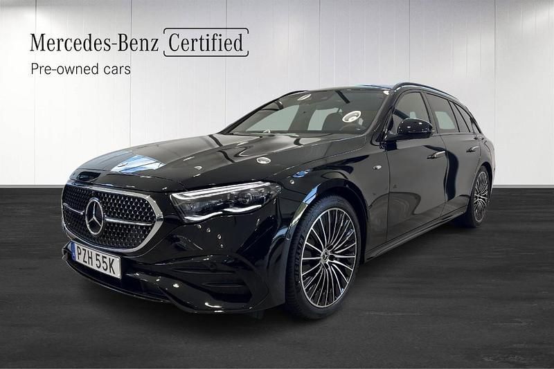 Svart (black) Begagnad 2025 Mercedes E300 AMG Kombi | 699 900 kr (Bra pris) - Bild 1/4