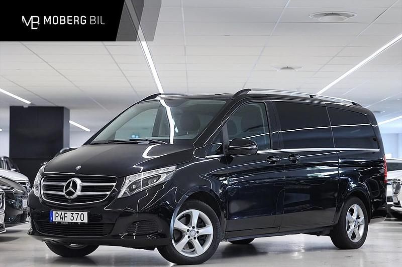 Svart Begagnad 2017 Mercedes V250 Minibuss | 389 900 kr - Bild 1/2