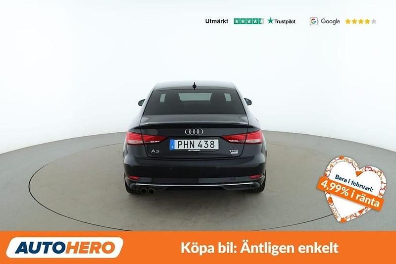 Begagnad Audi A3 Sport 151 HK (111 kW) 2017 Svart Sedan