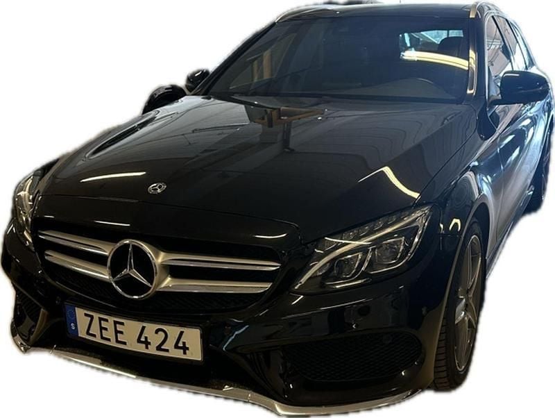 Svart Begagnad 2018 Mercedes C200 AMG line Kombi | 309 000 kr (Lite dyr) - Bild 1/2