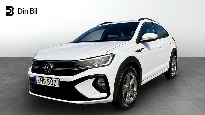 Vit Begagnad 2022 VW Taigo R-line SUV | 244 900 kr (Marknadspris) - Bild 1/4