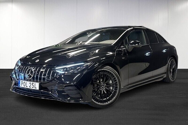 Svart (black) Begagnad 2022 Mercedes EQE AMG 43 Premium Sedan | 659 900 kr - Bild 1/4