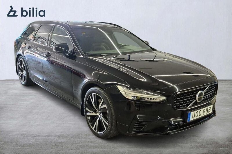 Svart Begagnad 2021 Volvo V90 R-Design Kombi | 409 000 kr (Marknadspris) - Bild 1/3