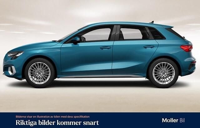 Begagnad Audi A3 Proline 150 HK (110 kW) 2023 Atollblå metallic Sedan