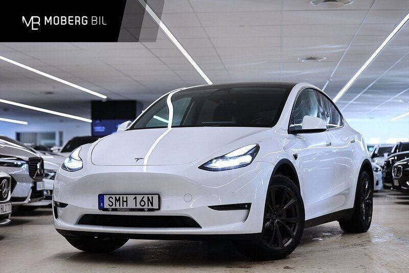 Vit Begagnad 2022 Tesla Model Y Long Range SUV | 329 900 kr (Superpris) - Bild 1/3