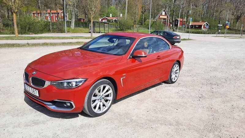 Röd Begagnad 2018 BMW 430 Cabriolet Luxury Line Cab | 299 325 kr (Marknadspris) - Bild 1/4