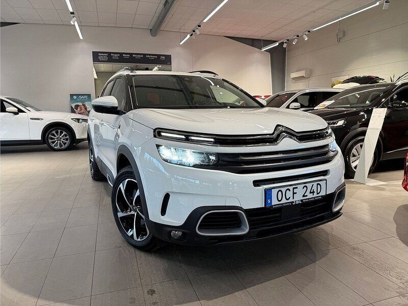 Vit Begagnad 2021 Citroën C5 Aircross Feel SUV | 259 900 kr (Marknadspris) - Bild 1/4