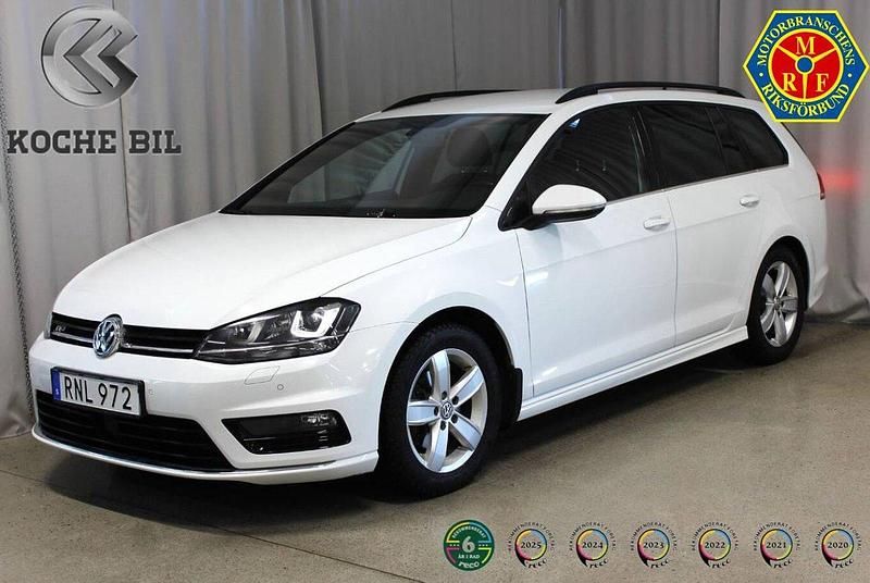 Vit Begagnad 2015 VW Golf VII R-line Kombi | 179 900 kr (Marknadspris) - Bild 1/4