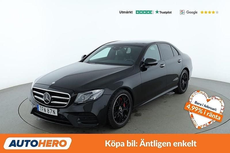 Begagnad Mercedes E220 AMG 196 HK (144 kW) 2019 Svart Sedan