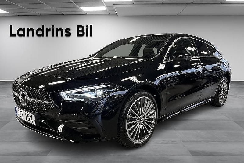 Svart Begagnad 2025 Mercedes CLA250e Shooting Brake Advanced Plus Kombi | 429 900 kr (Lite dyr) - Bild 1/4