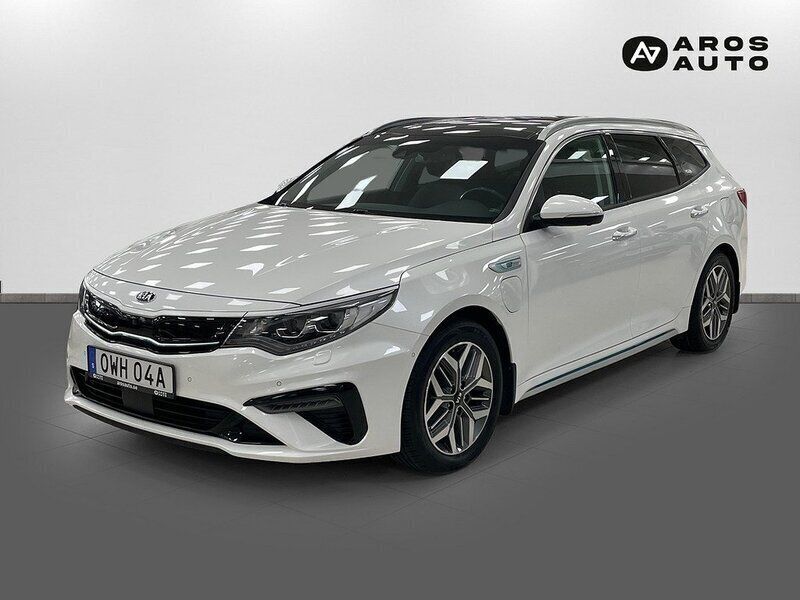 Vit Begagnad 2019 Kia Optima Hybrid 2 Sedan | 213 500 kr (Marknadspris) - Bild 1/4