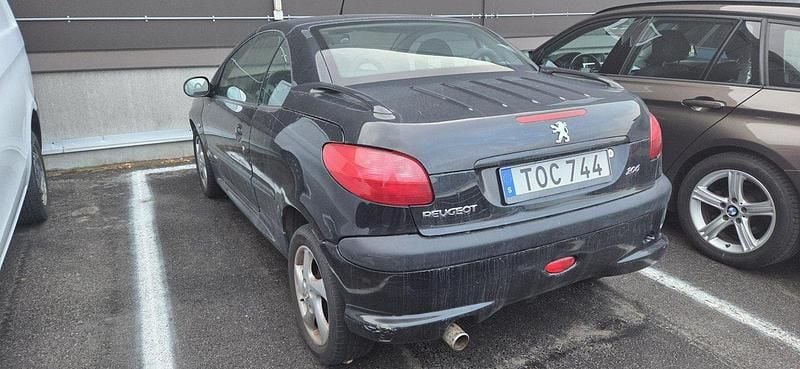 Svart Begagnad 2003 Peugeot 206 CC Cab | 10 000 kr (Superpris) - Bild 1/1