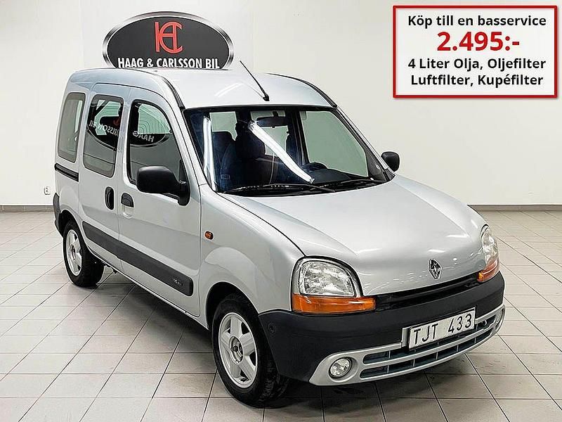 Silver Begagnad 2003 Renault Kangoo Minibuss | 39 000 kr (Marknadspris) - Bild 1/4