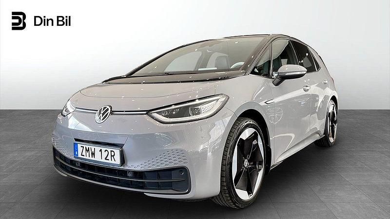 Grå Begagnad 2020 VW ID.3 Pro Performance Halvkombi | 229 000 kr (Marknadspris) - Bild 1/4