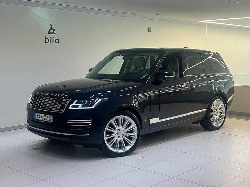 Blå (portofino blue metallic) Begagnad 2021 Land Rover Range Rover Autobiography SUV | 795 000 kr - Bild 1/4