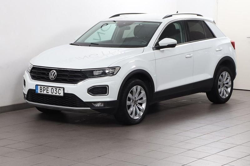 Vit Begagnad 2020 VW T-Roc SUV | 199 900 kr (Bra pris) - Bild 1/4