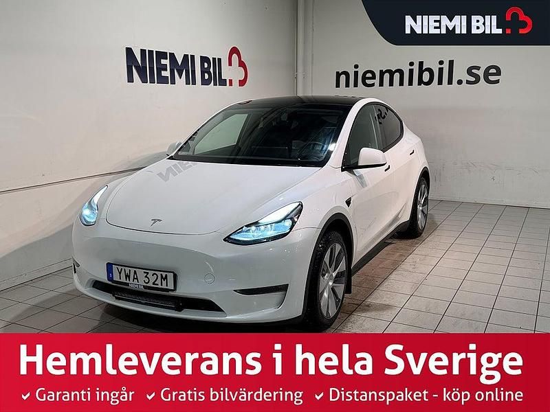 Vit Begagnad 2023 Tesla Model Y Long Range AWD SUV | 409 900 kr (Marknadspris) - Bild 1/3