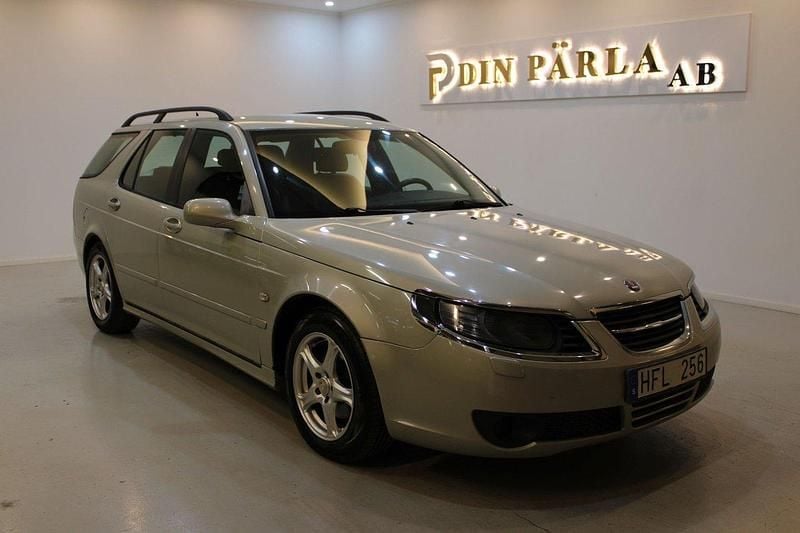 Ljusgrön (grön) Begagnad 2007 Saab 9-5 Vector Kombi | 39 900 kr (Lite dyr) - Bild 1/4