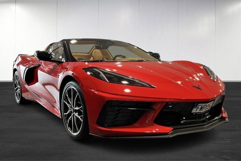 Röd (red) Ny 2024 Chevrolet Corvette Stingray Cab | 1 508 660 kr (Dyr) - Bild 1/4