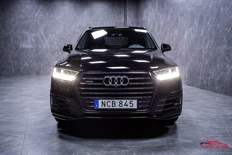 Begagnad Audi Q7 S-Line 286 HK (210 kW) 2018 Svart SUV