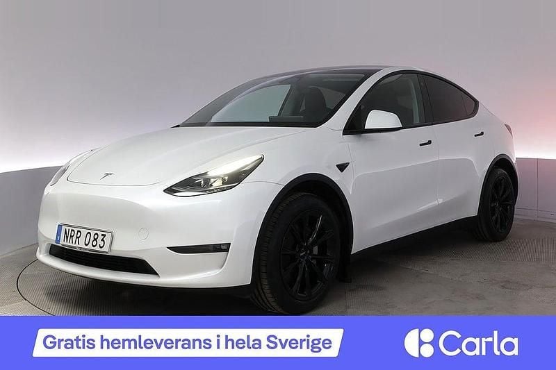 Vit Begagnad 2023 Tesla Model Y Long Range AWD SUV | 419 990 kr (Marknadspris) - Bild 1/4