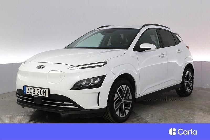 Vit Begagnad 2021 Hyundai Kona Essential SUV | 199 900 kr (Lite dyr) - Bild 1/4