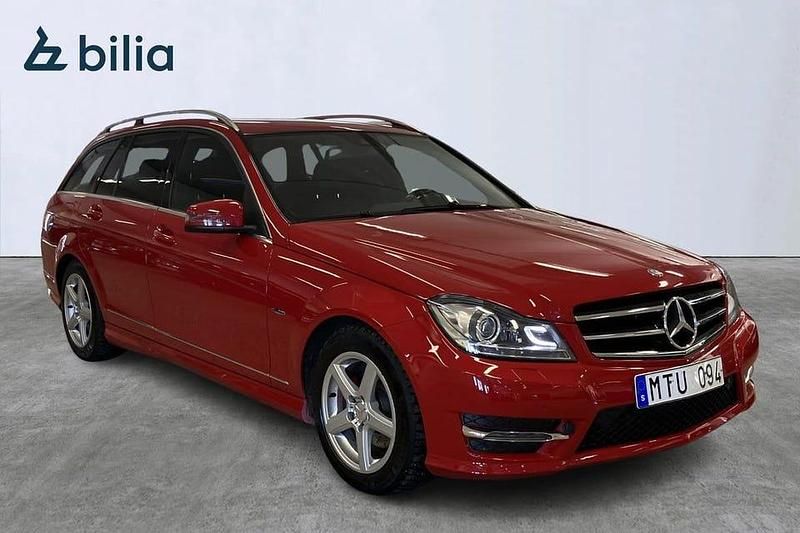 Begagnad Mercedes C220 171 HK (125 kW) 2012 Ljusröd Kombi