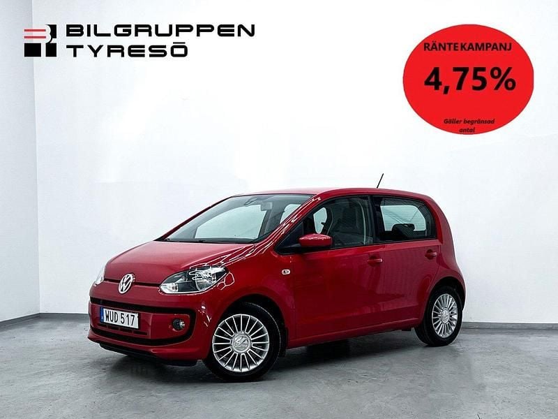 Röd Begagnad 2015 VW up! high up! Halvkombi | 69 900 kr (Marknadspris) - Bild 1/4