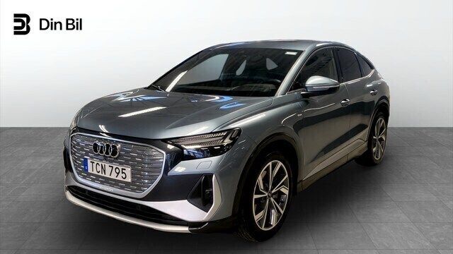 Blå Begagnad 2023 Audi Q4 Sportback e-tron S-Line SUV | 489 000 kr (Bra pris) - Bild 1/4