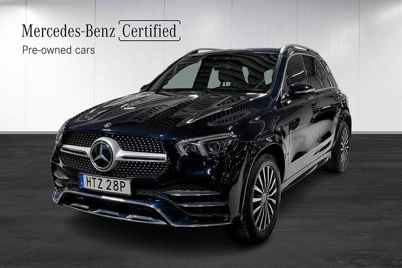 Blå Begagnad 2019 Mercedes GLE300 AMG line SUV | 519 000 kr (Marknadspris) - Bild 1/4