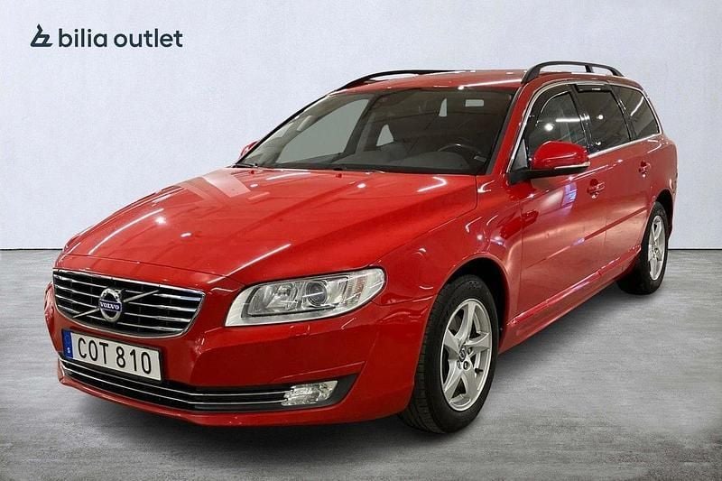 Röd Begagnad 2014 Volvo V70 Momentum Kombi | 134 900 kr (Marknadspris) - Bild 1/4