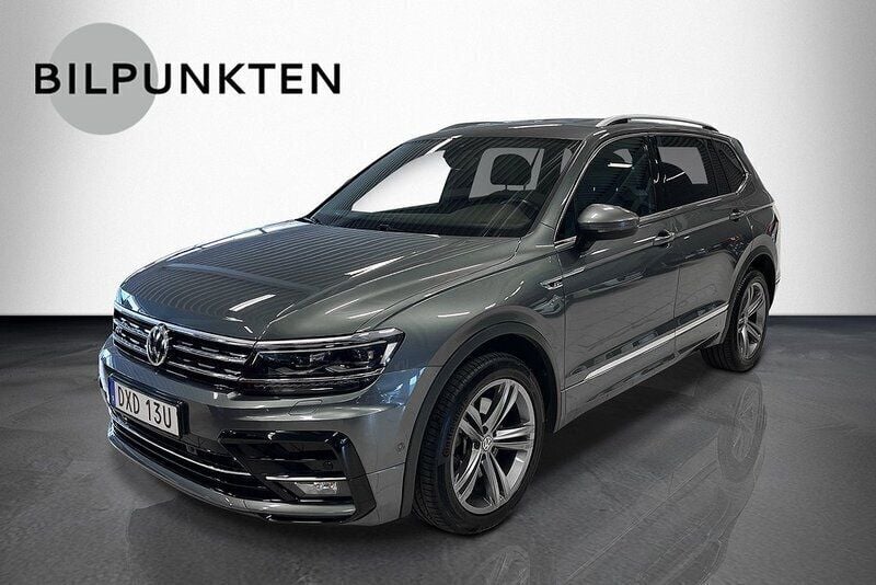 Grå (gråmetallic) Begagnad 2018 VW Tiguan Allspace GT SUV | 324 900 kr (Lite dyr) - Bild 1/4