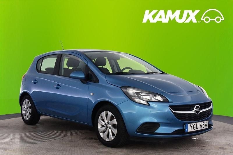 Blå Begagnad 2017 Opel Corsa Halvkombi | 92 800 kr (Bra pris) - Bild 1/4